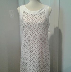 Ivory Eyelet Shift Dress 14